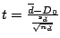 $t = \frac{\overline{d} - D_{0}}{\frac{s_{d}}{\sqrt{n_{d}}}}$