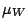 $\mu_{W}$