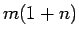 $m(1+n)$