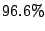 $96.6\%$
