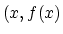 $(x,f(x)$